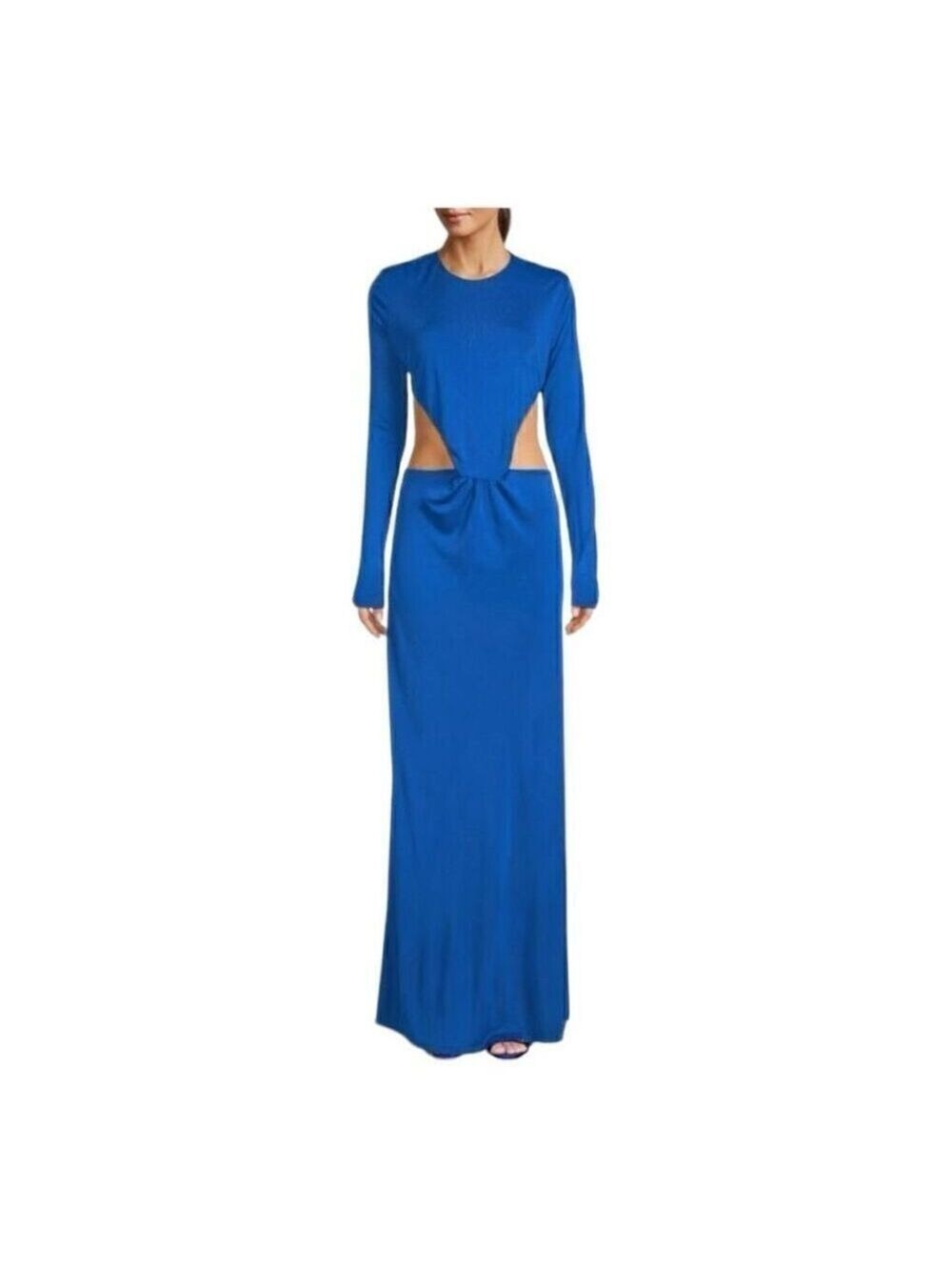 Farm Rio Blue Cutout Maxi Sheath Dress Size Small